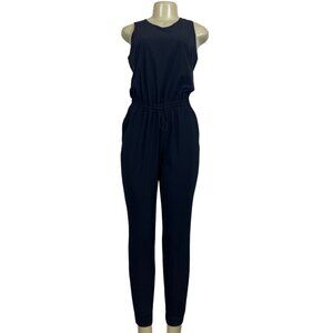 Athleta Women's Black Sleevless Jumpsuit Sz 4 (EUR 35)